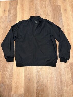 Zero Restriction Men's XL Black Golf Windshirt Pullover Quarter Snap